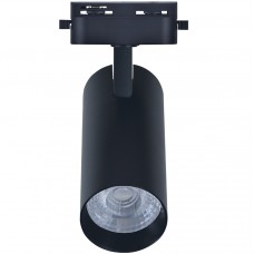 Φωτιστικό LED Ράγας 20W 230V 2400lm 36° 4000K Λευκό Φως Dimmable 2 Καλωδίων Μαύρο 24-420119